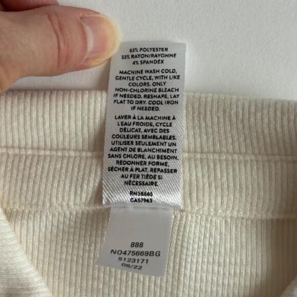 Nordstrom Kids' Brushed Rib Ivory Pristine Polo Top - Picture 4 of 5